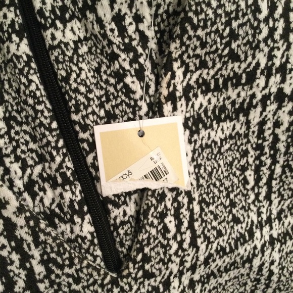 NWT Michael Kors blk/white plaid vneck dress S - Picture 7 of 16